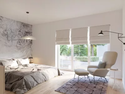 3D Innenraumvisualisierung Schlafzimmer